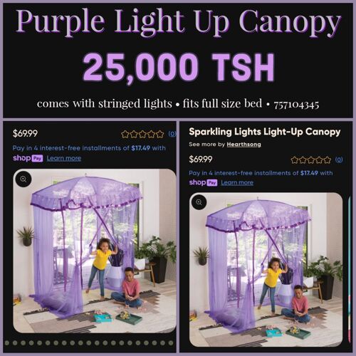 Purple Light Up Canopy 