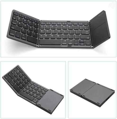 B033 Mini Folding Wireless Bluetooth Keyboard with Touchpad