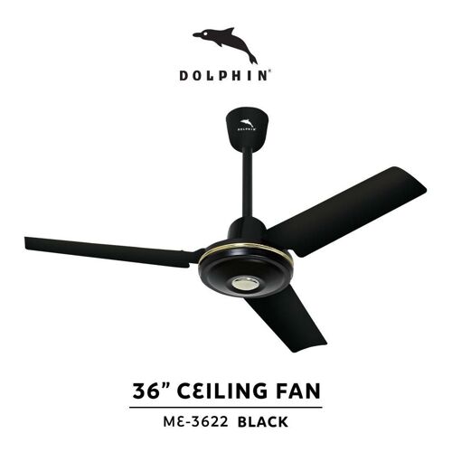 ceiling fan size 36 black