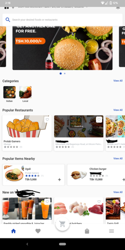 Food delivery application 