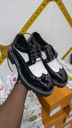 Black and White brogues 
