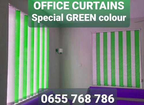 OFFICE BLINDS | GREEN CURTAIN BLINDS IN TANZANIA