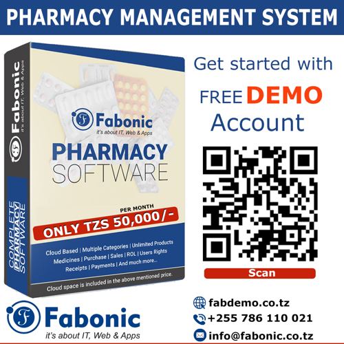 Pharmacy Management Software in Tanzania