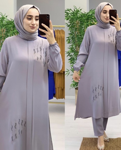 Abaya topdress and trouser full set from turkey