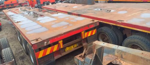 Flatbed Treiler  Double tyre 