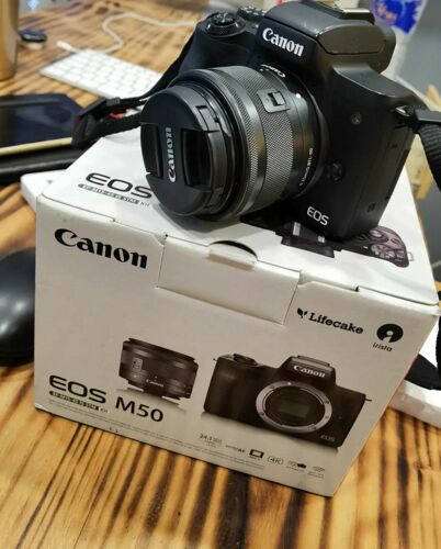 Canon EOS M50 with EF-M15-45 i
