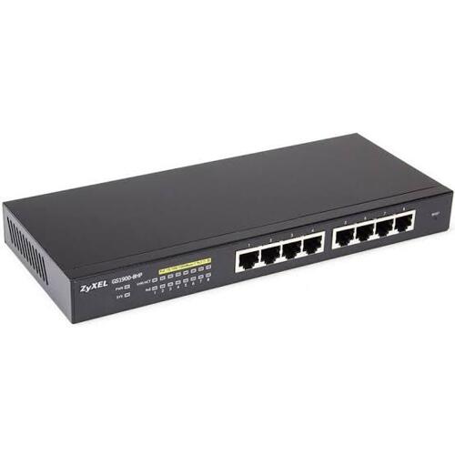 Zyxel GS1900-8HP 8-port GbE Smart Managed PoE Switch