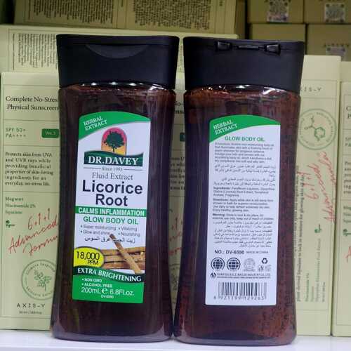 Licorice body oil