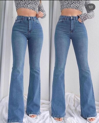 Flare Jeans, blue.