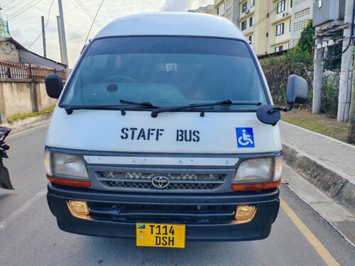 Toyota HiAce bus staff