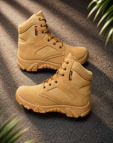 Men Boot suede and nylon 