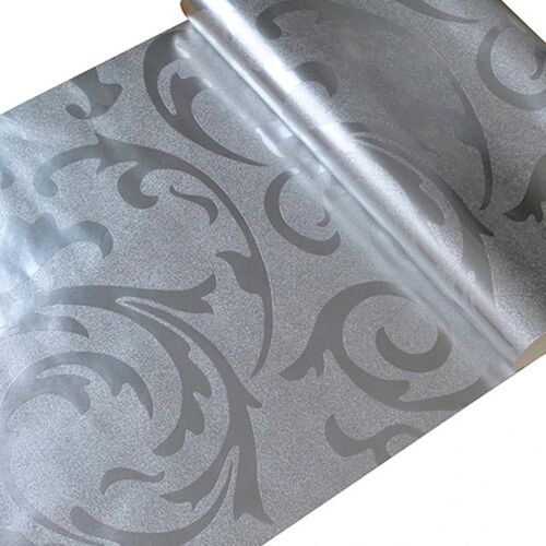 Silver Damask Wallpaper Design