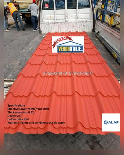 Royal Versatile 28G Tile Red Smooth Roofing Sheet 

ALAF LTD