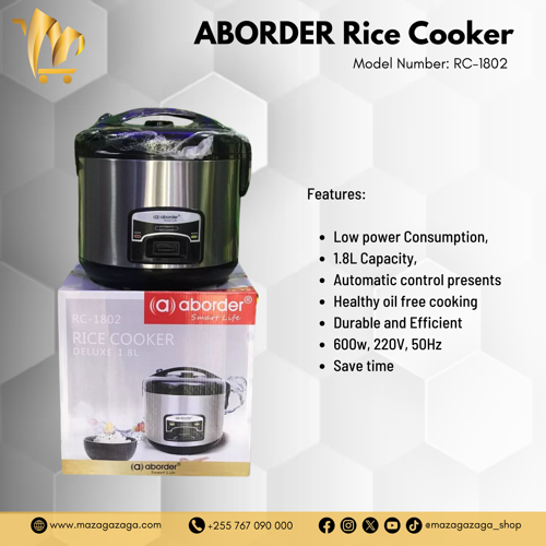 ABORDER RICECOOKER-RC1802