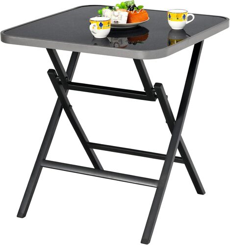 Foldable Glass Table 