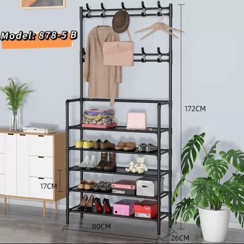 Clothes and shoe rack