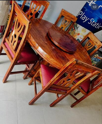 Dinning table 6 chairs rounded