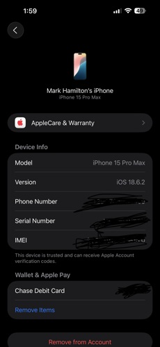 iPhone 15 ProMax 