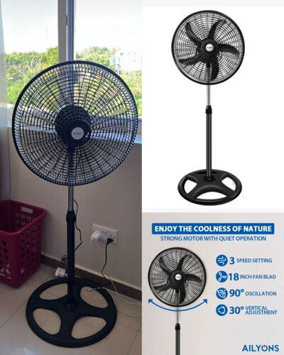 Ailyons Stand Fan 18 Inch