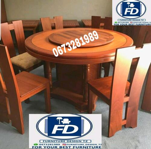 Dining table 6 chairs hardwood