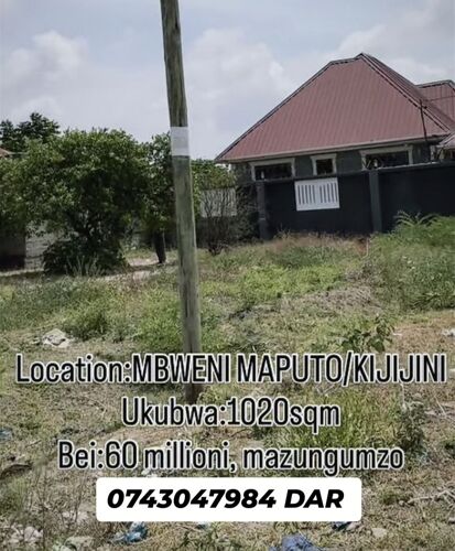 Kiwanja inauzwa bweni