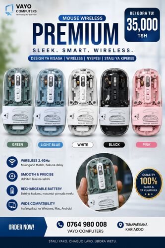 TRANSPARENT WIRELESS BLUETOOTH