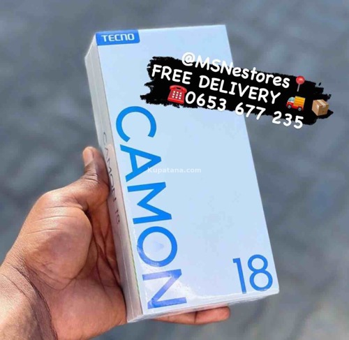 Tecno CAMON 18 —> 128GB|4GB| 48MP >5D SCREEN PROTECTOR 