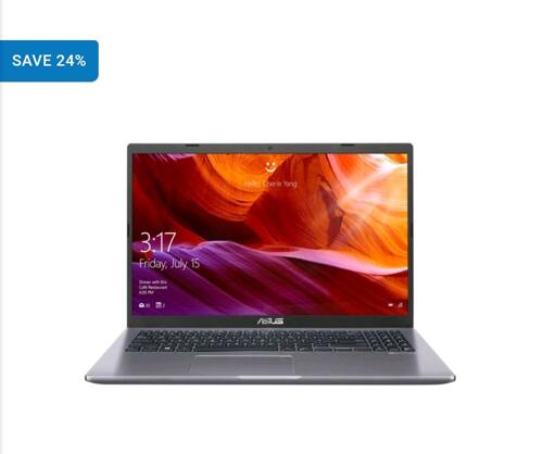 Asus Vivobook 15 X509UA-BR112T Laptop – Core i3 2.3GHz 4GB 256GB Shared Win10 15.6inch HD Grey.
