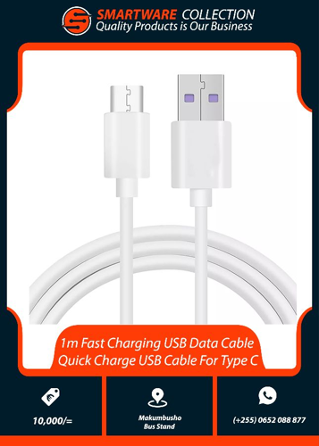 1m Fast Charging USB Cable