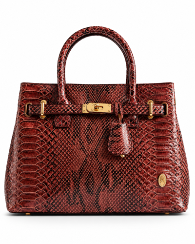 Snake Print Hand Bag