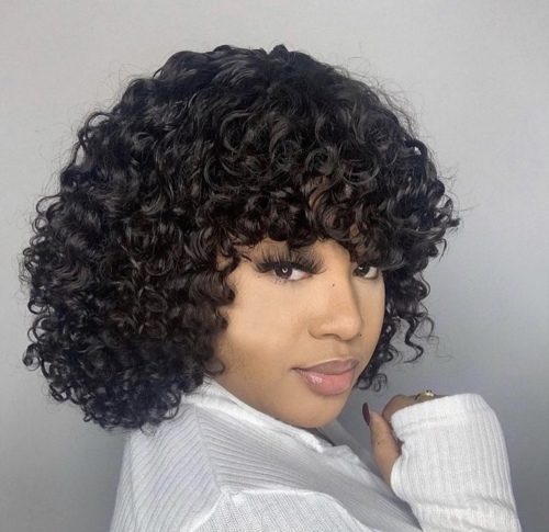 Fringe peruvian wig
