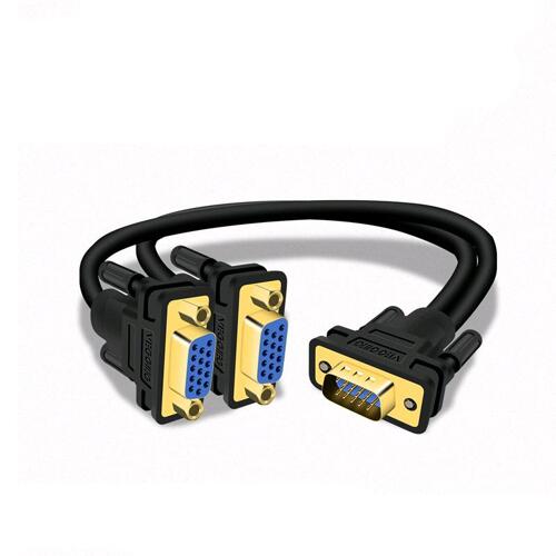 VGA one to Two Male to Female  Video  Cable