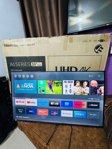 Hisence smart 4k tv inch58 