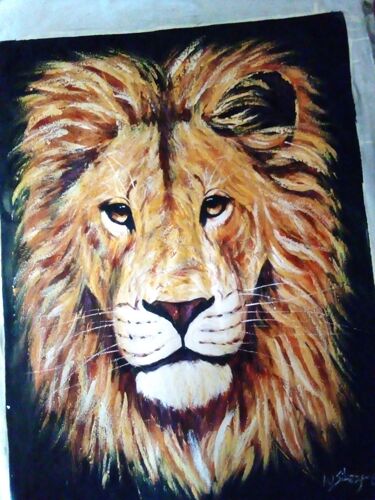 Lion painting 