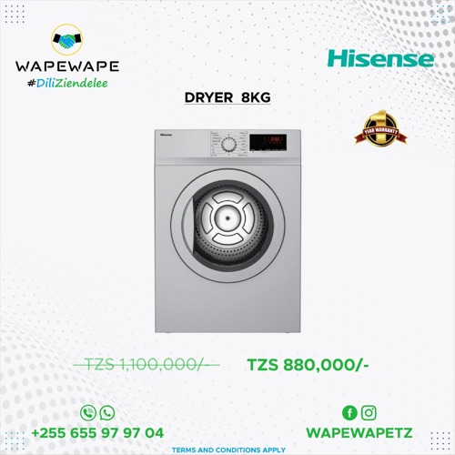 Hisense Dryer 8kg