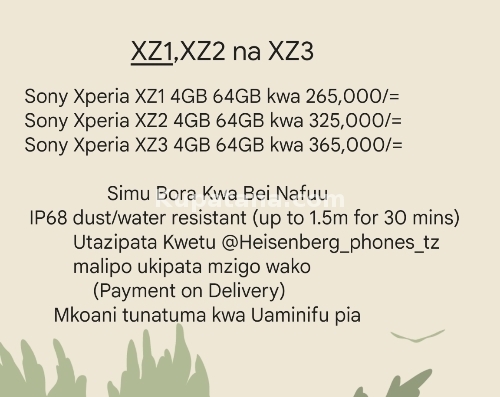 Used Sony Xz1, Xz2 na Xz3