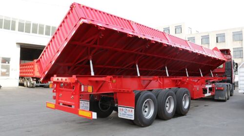 Sidewall tipper trailer 