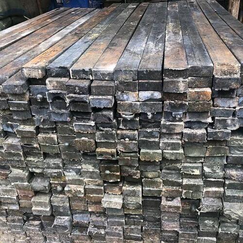 Plastic timber plank black
