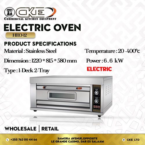 1 deck 2 tray Oven electric 