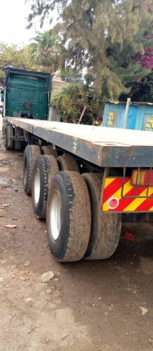 FLATBED TRAILER DOUBLE TIRE 