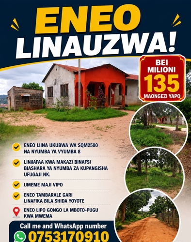 Nyumba inauzwa Gongo la mboto 
