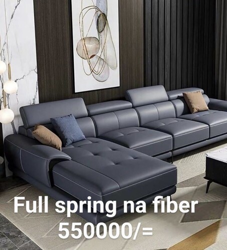 Leather sofa set 
