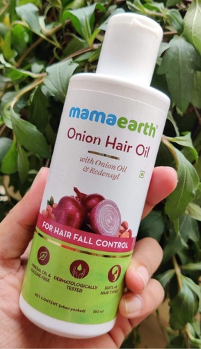 mama earth  hair onion oil