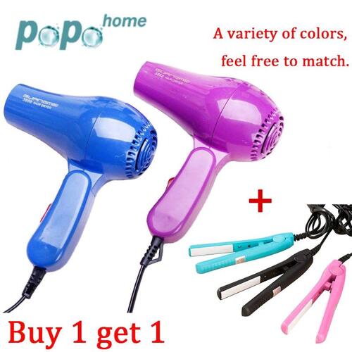 Mini hair dryer and hair straightener gift