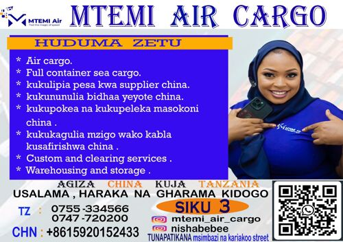 SAFIRISHA CHINA TO TZ NA MTEMI