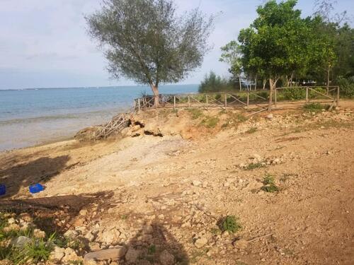Beach plot opposite the 7 islands of zanzibar
