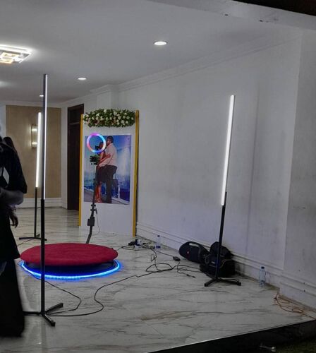 360 photo booth na stand light