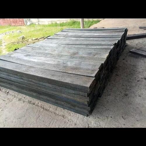 Rectangle plank black plastic timber