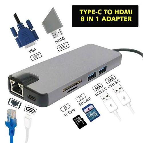 TYPE C TO HDMI 8 in 1