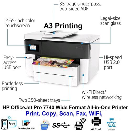 Printer hp 7740wide format